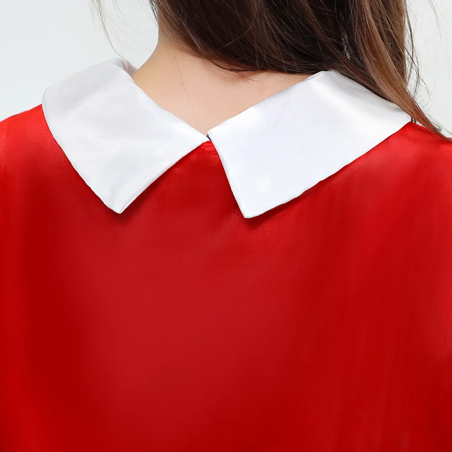 Snow White Snowman Dress with Red Shawl Tutu for Girls — feature 8