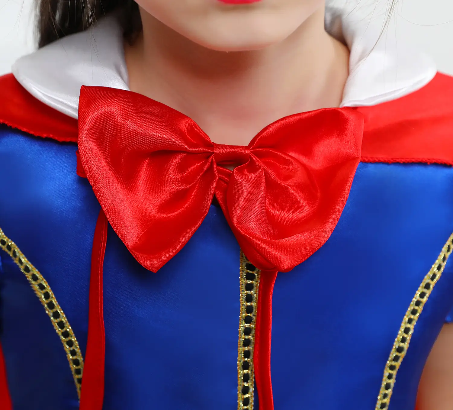 Snow White Snowman Dress with Red Shawl Tutu for Girls — feature 9