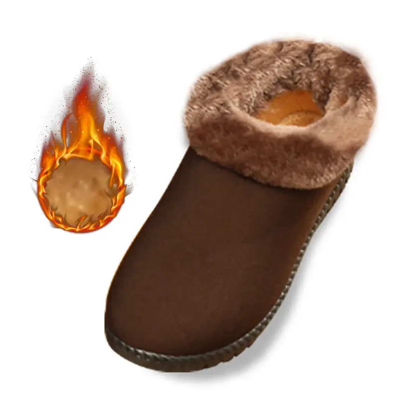2025 Winter Women's Fleece Lined Slippers Black - Image 8