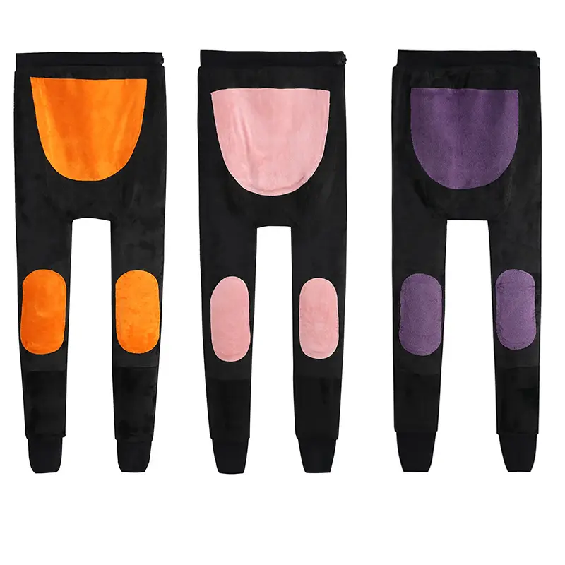 Fleece Lined Belly Support Pants for Women Plus Size - Image 8
