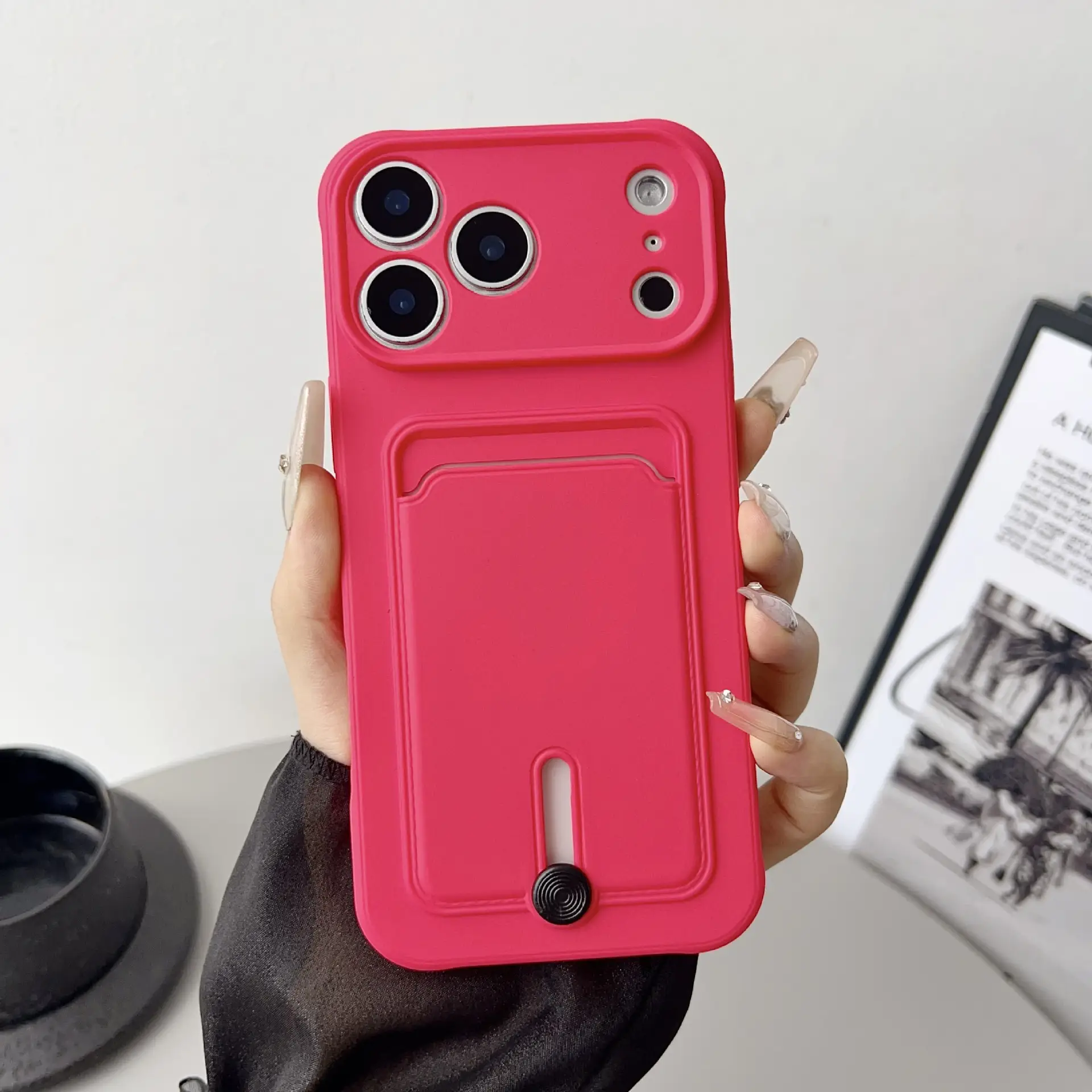 Light Blue iPhone 17 Pro Max Card Holder Case