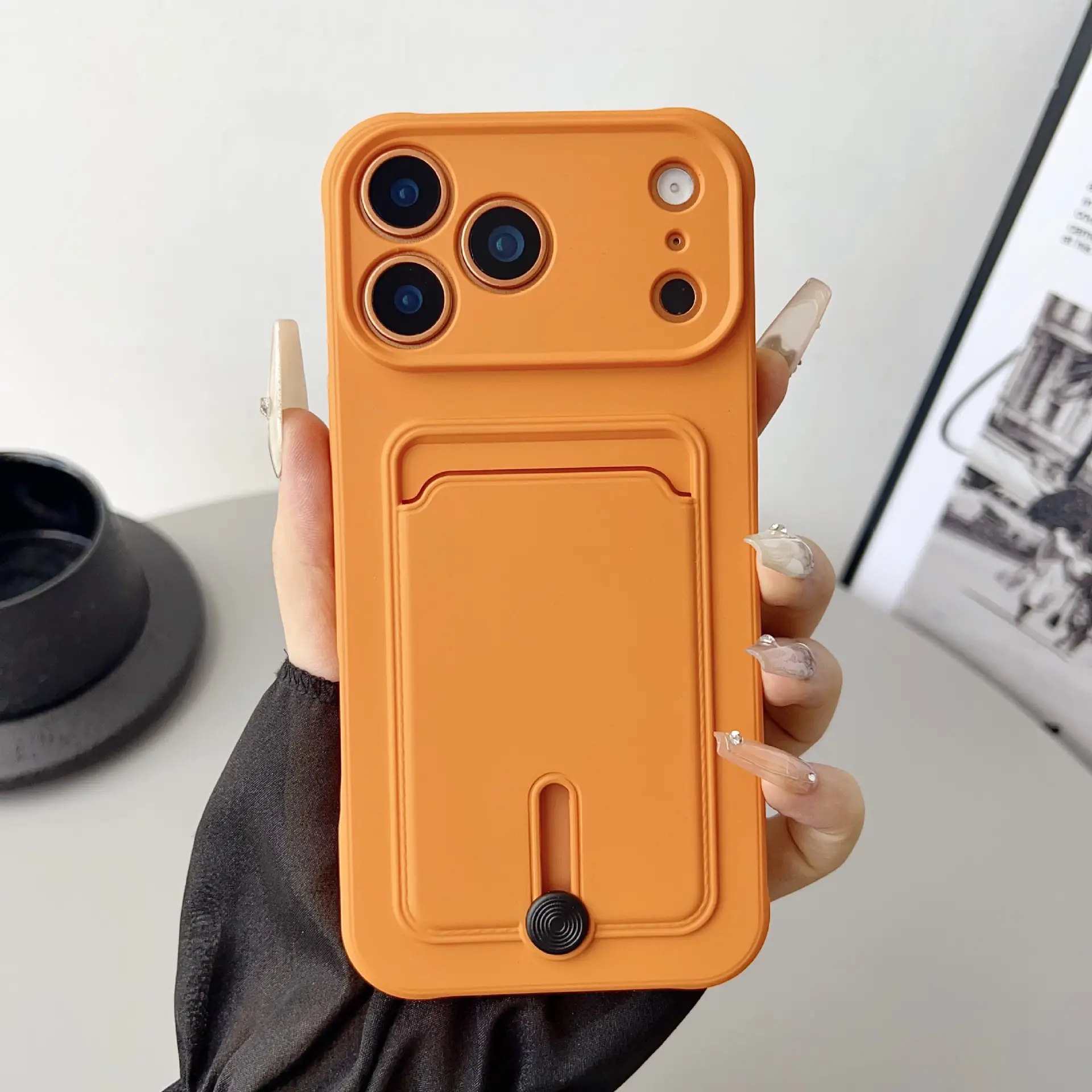 Light Blue iPhone 17 Pro Max Card Holder Case