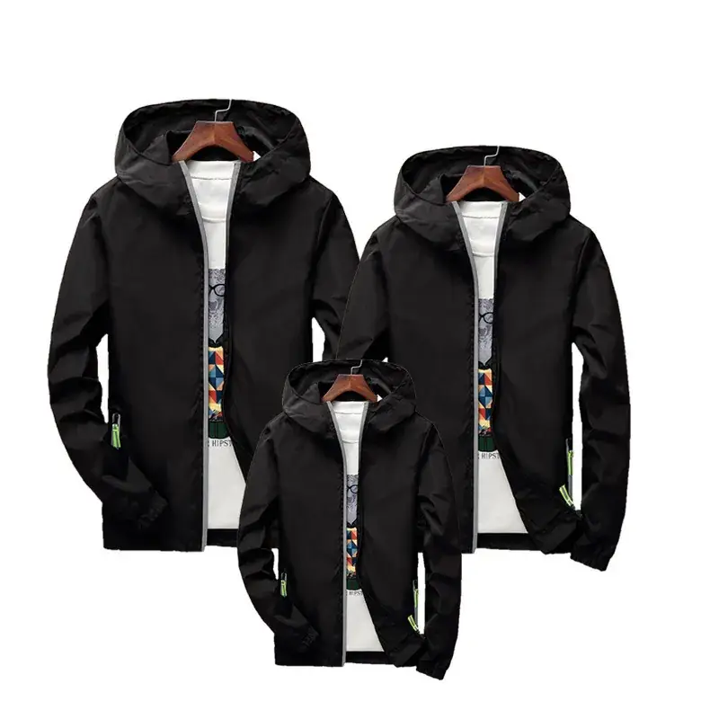 Men's White Reflective Zipper Hoodie Set Large