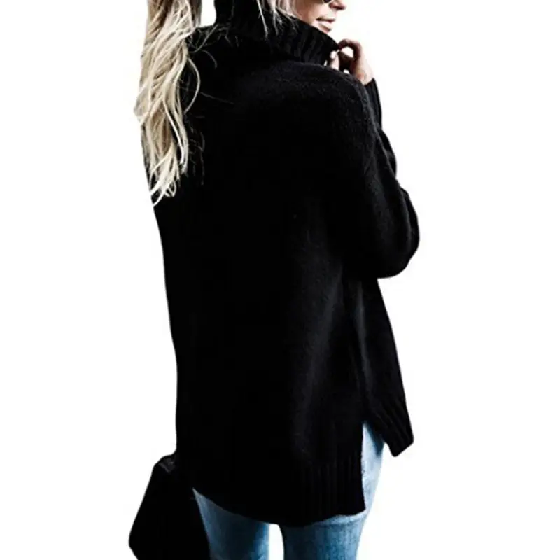 2025 Women's Long Sleeve Knitted Sweaters Grey - Image 5
