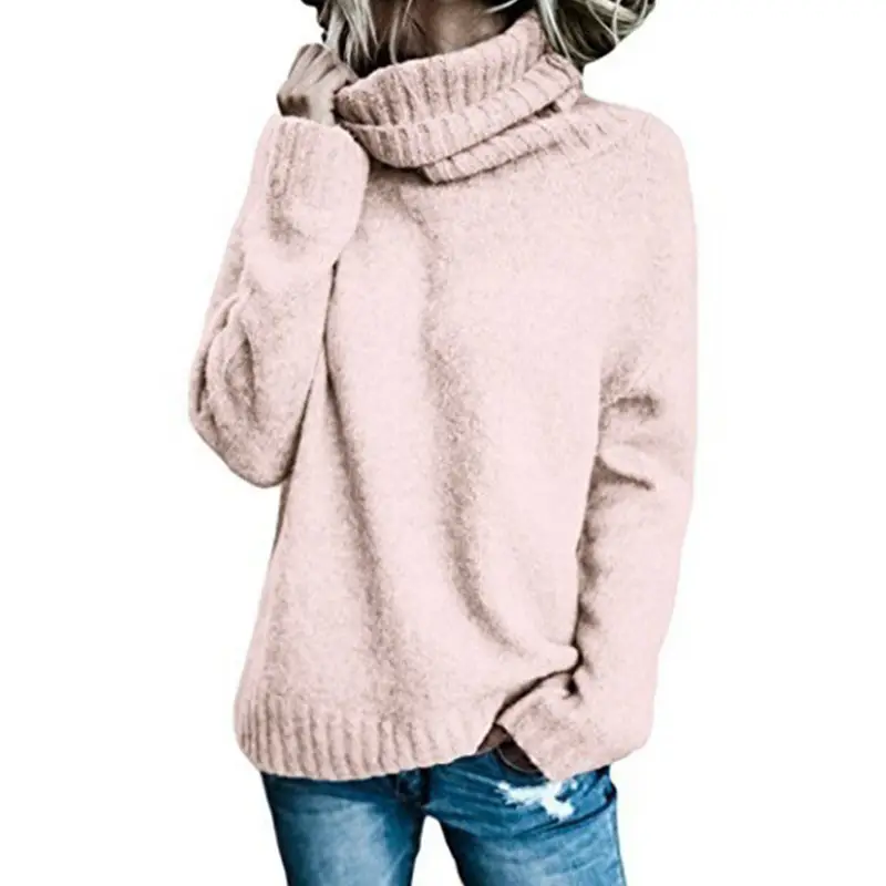 2025 Women's Long Sleeve Knitted Sweaters Grey - Image 2