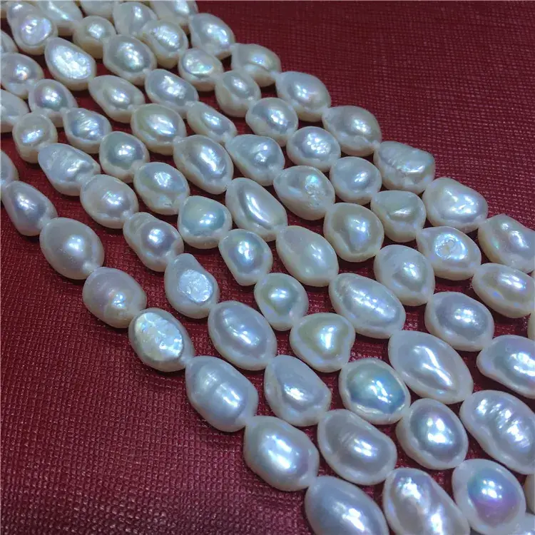 8-9mm Double Sided Light Pearl Necklace Wholesale - Image 3