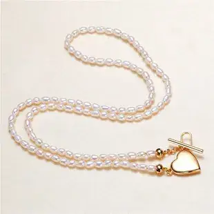 8-9mm Double Sided Light Pearl Necklace Wholesale — feature 13