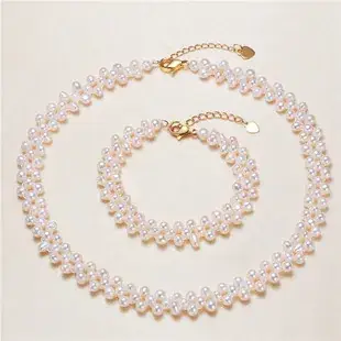 8-9mm Double Sided Light Pearl Necklace Wholesale — feature 5