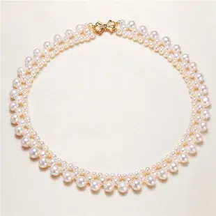 8-9mm Double Sided Light Pearl Necklace Wholesale — feature 9
