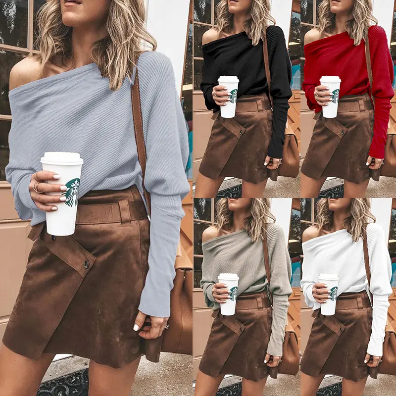 Women's Off-Shoulder T-Shirt Jacket Brown Low Waist Short Pants Set - Image 7
