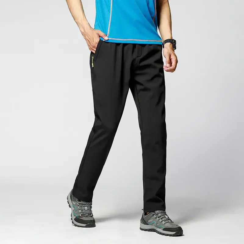 Men Windproof Hiking Pants Waterproof Gray