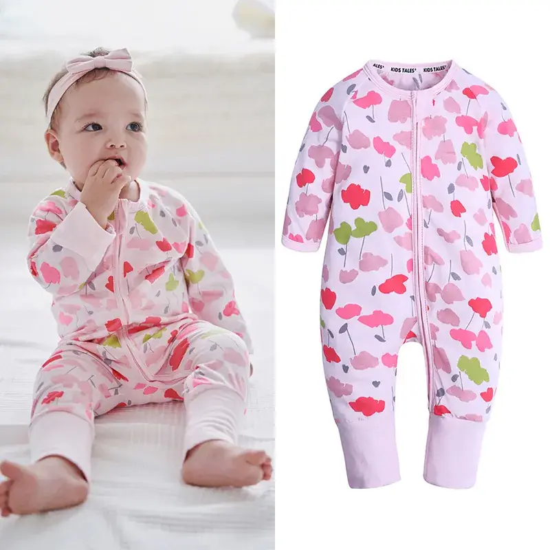 Baby Fleece Pajamas Blue Dolphin Print One-Piece - Image 7