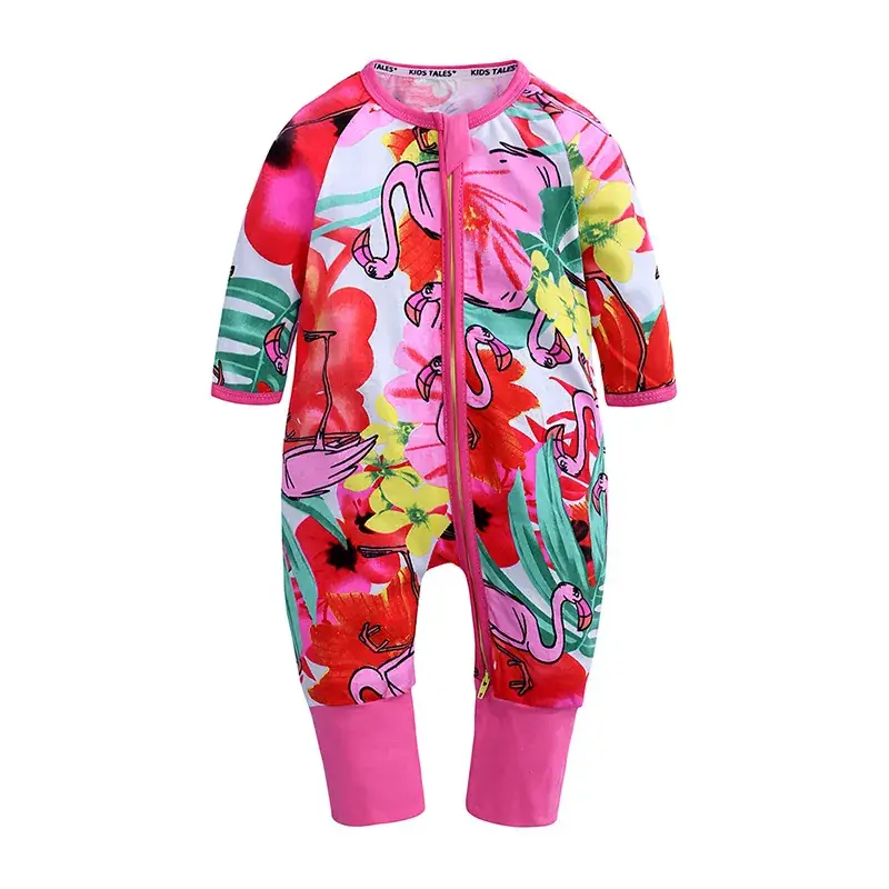 Baby Fleece Pajamas Blue Dolphin Print One-Piece - Image 13