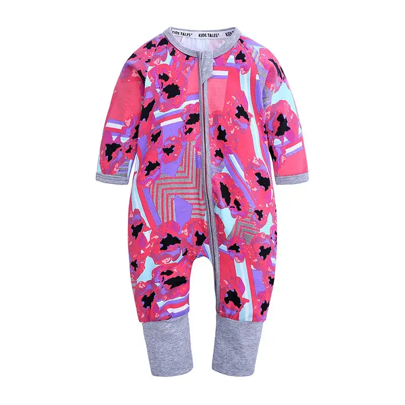 Baby Fleece Pajamas Blue Dolphin Print One-Piece - Image 19