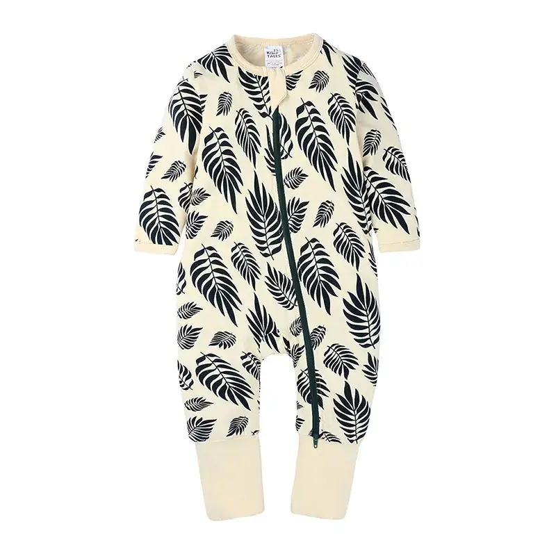 Baby Fleece Pajamas Blue Dolphin Print One-Piece - Image 25