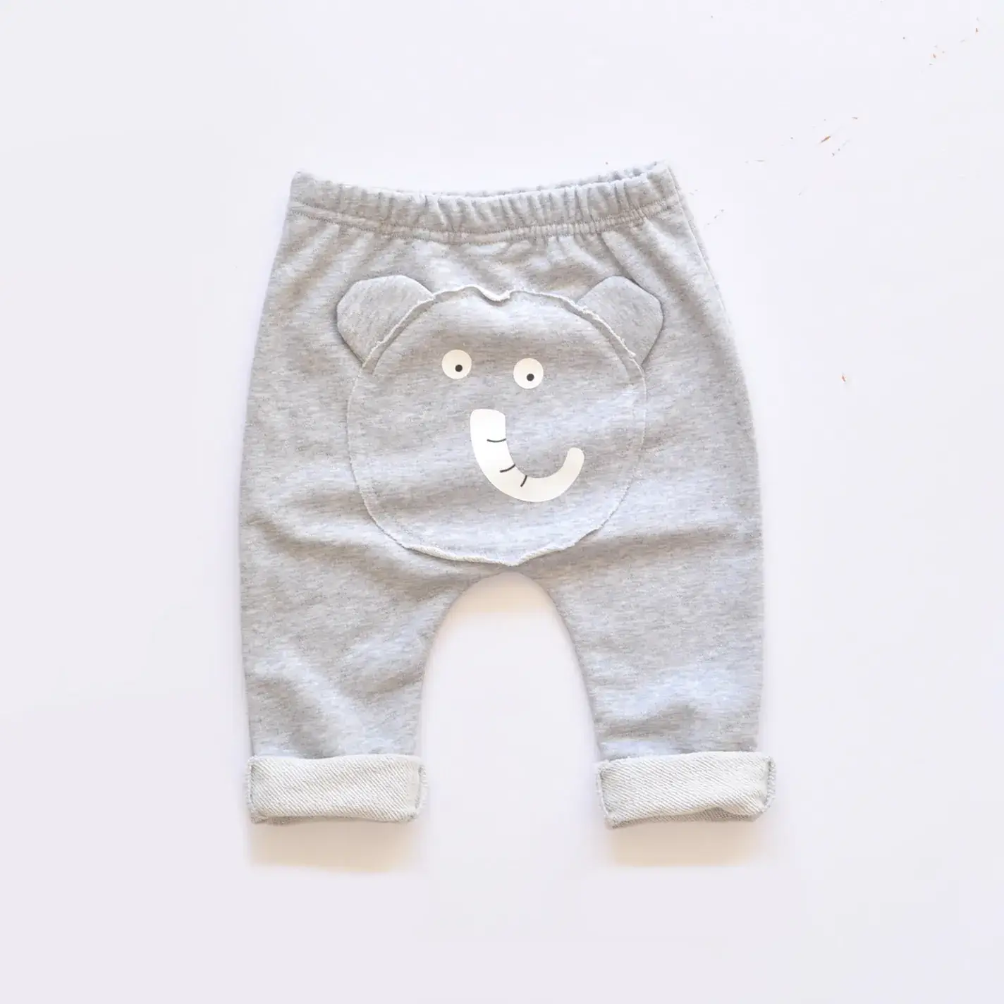 Toddler Cartoon Animal Pants Set Blue Grey Winter Warm - Image 4