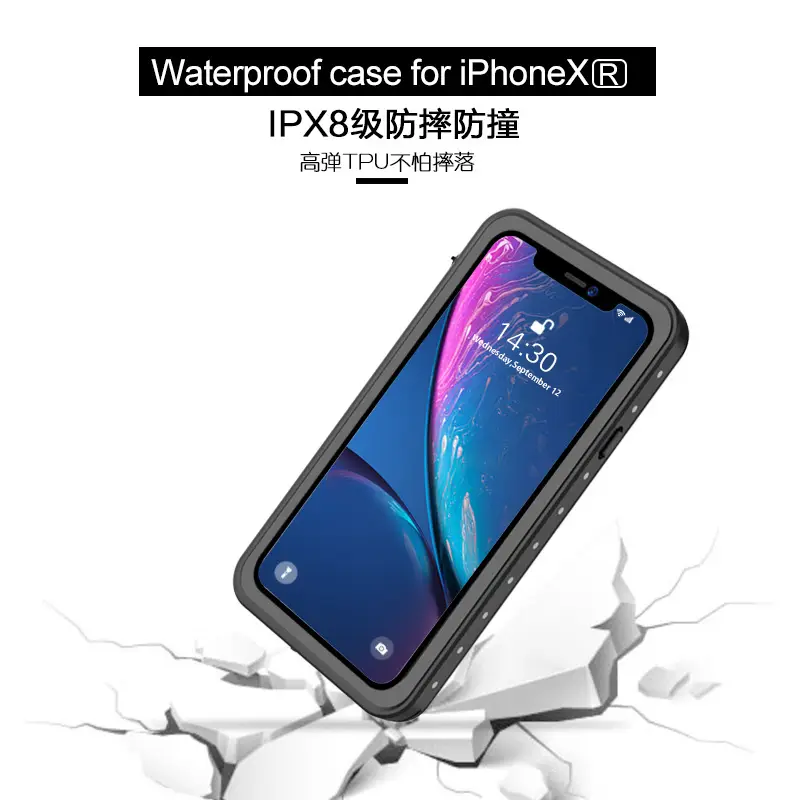 Waterproof iPhone Xr Mobile Case Anti-Fall Swimming Diving Cover - Image 5
