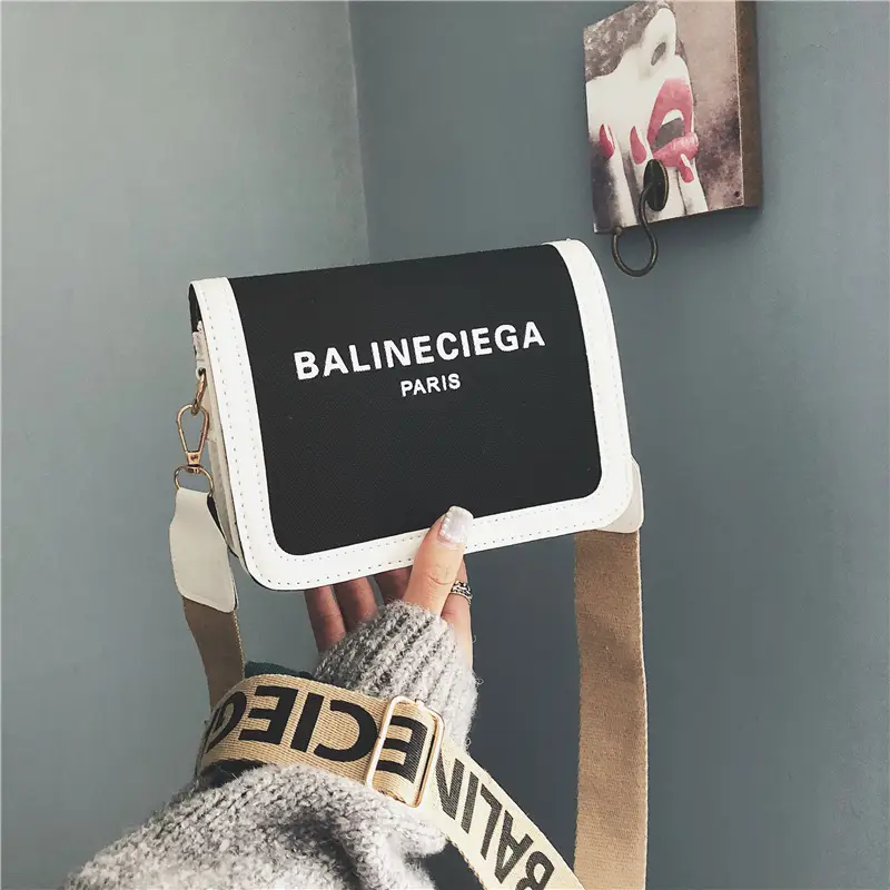 Women's 2020 New Wide Shoulder Strap Bag Balneciega - Image 4