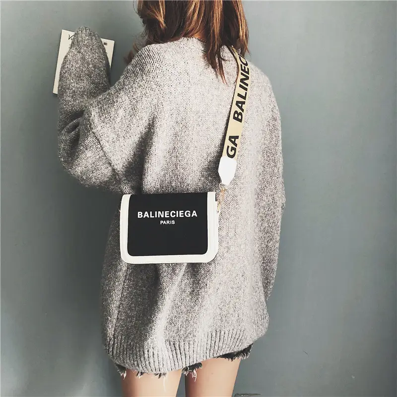 Women's 2020 New Wide Shoulder Strap Bag Balneciega - Image 6