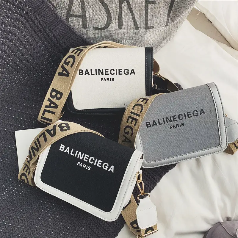 Women's 2020 New Wide Shoulder Strap Bag Balneciega - Image 7
