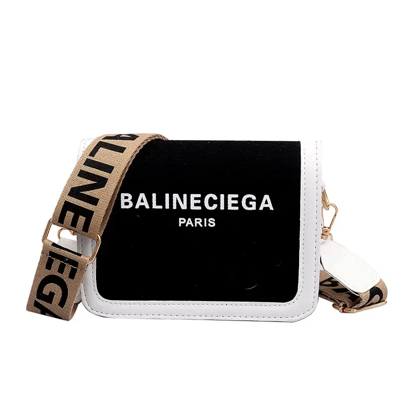 Women's 2020 New Wide Shoulder Strap Bag Balneciega - Image 8