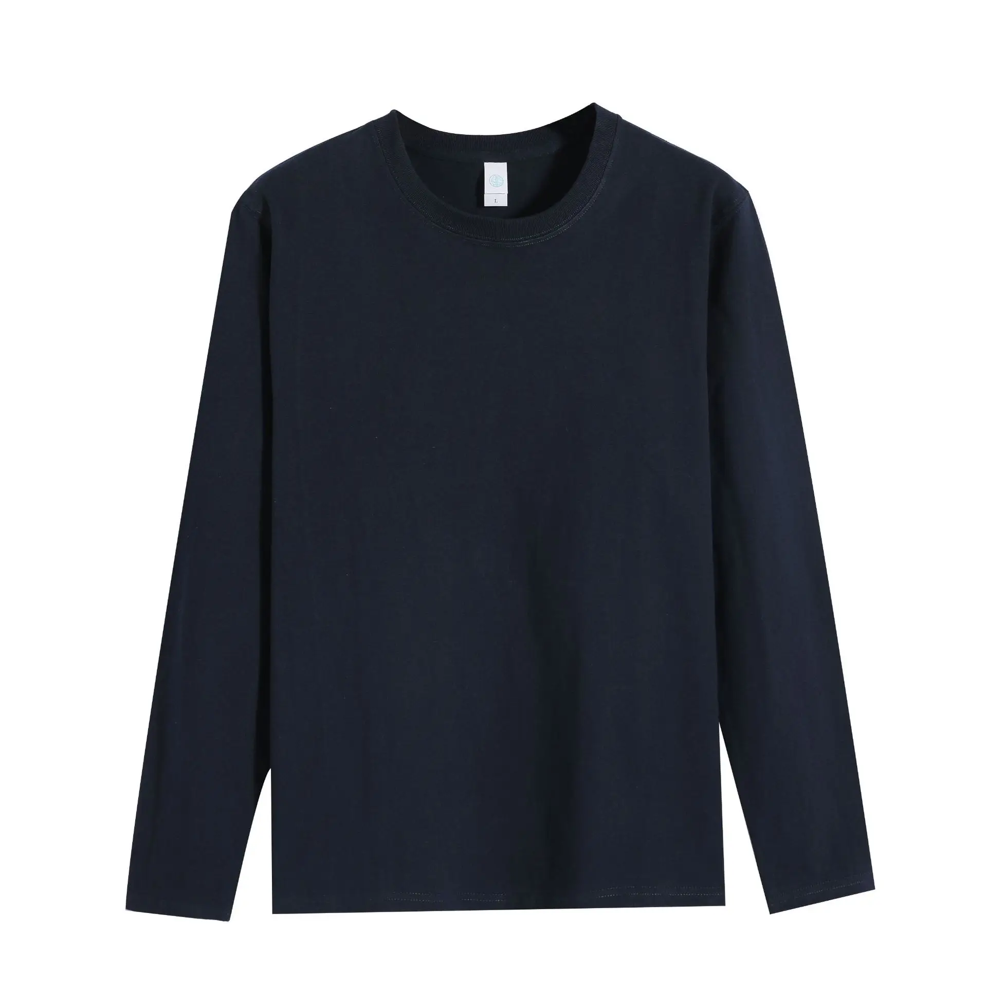 Men's 270g Cotton Long Sleeve Yellow T-Shirt