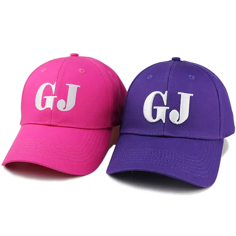Ladies Pink GJ Embroidered Cap Winter Baseball - Image 7