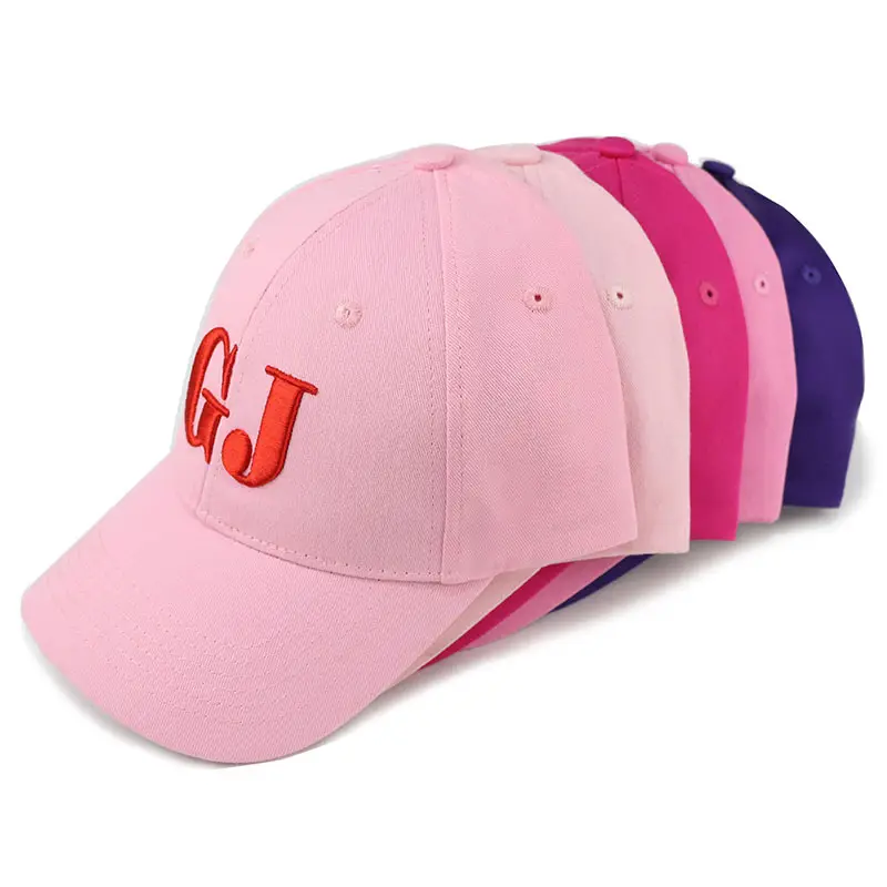 Ladies Pink GJ Embroidered Cap Winter Baseball - Image 9
