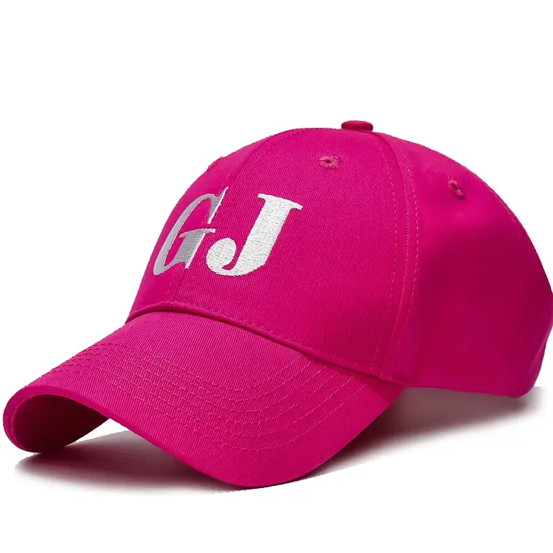 Ladies Pink GJ Embroidered Cap Winter Baseball - Image 5