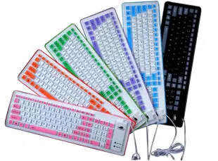 Silent Keyboard 85 Keys Waterproof and Dustproof Soft Keyboard Neutral Two-Color Internet Cafe Cute USB Silicone Keyboard 85 Keys — feature 8