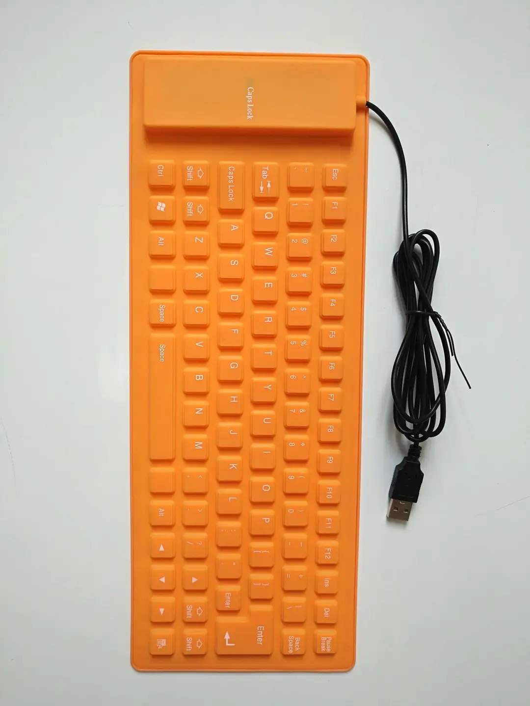 Silent Keyboard 85 Keys Waterproof and Dustproof Soft Keyboard Neutral Two-Color Internet Cafe Cute USB Silicone Keyboard 85 Keys