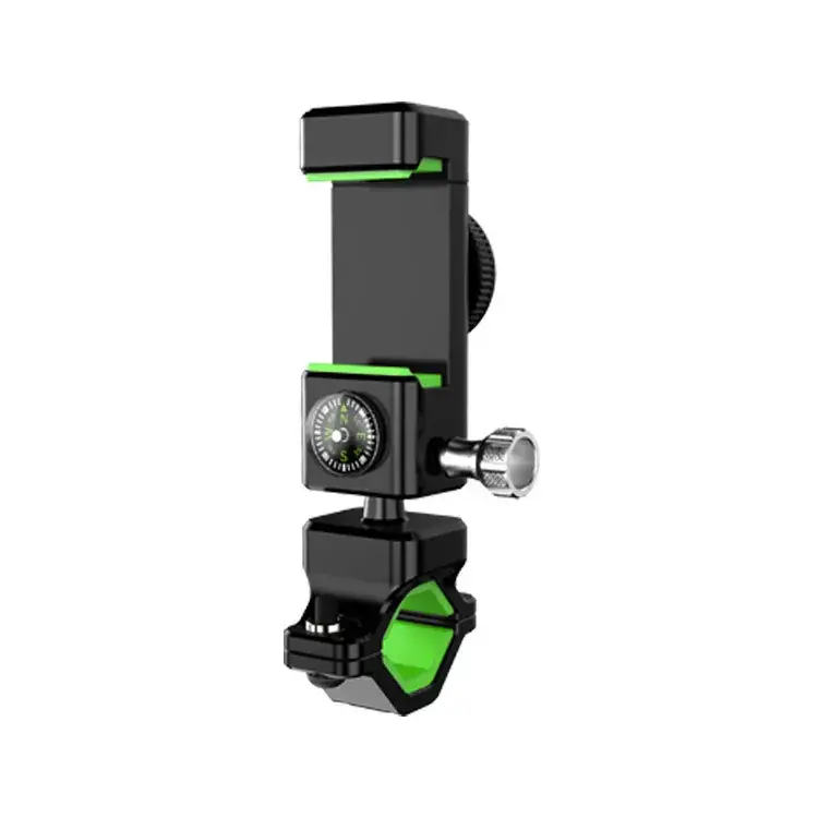 Black Selfie Stick with Compass & Adjustable Arm - Image 2