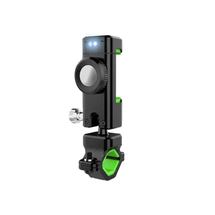 Black Selfie Stick with Compass & Adjustable Arm - Image 3