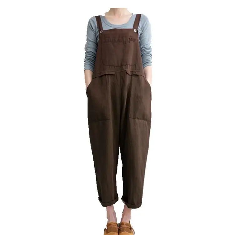 2018 Women's Flap Pocket Overalls Large Navy - Image 4