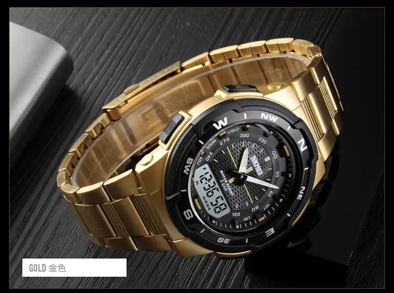 Black Steel Digital Sport Watches for Men Women — feature 16