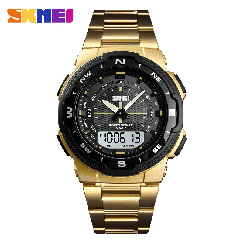 Black Steel Digital Sport Watches for Men Women - Image 4