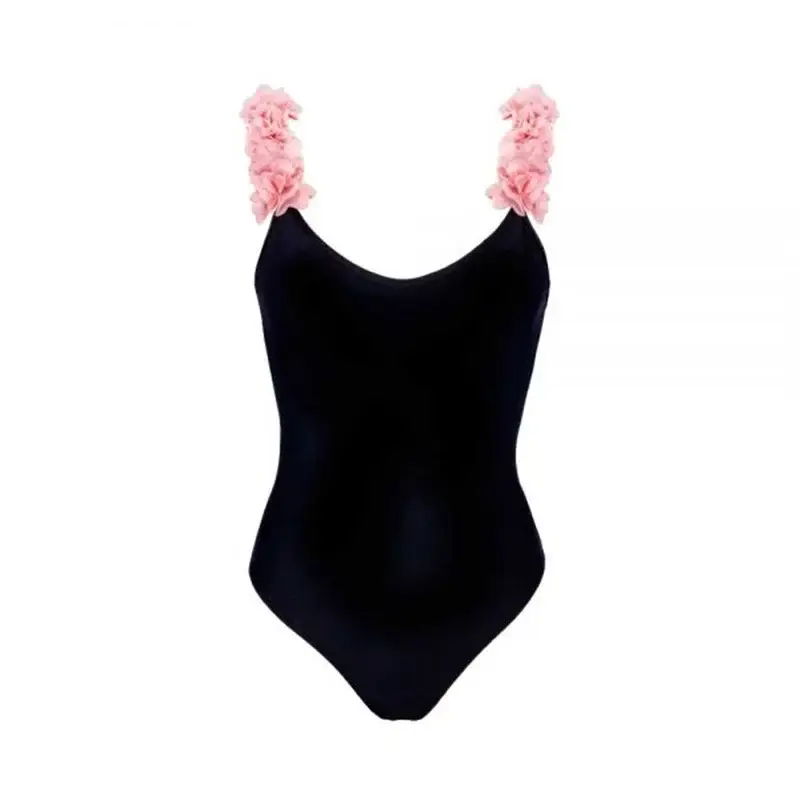 Cross-border Parent-Child Swimsuit Pink Petal Back — feature 8