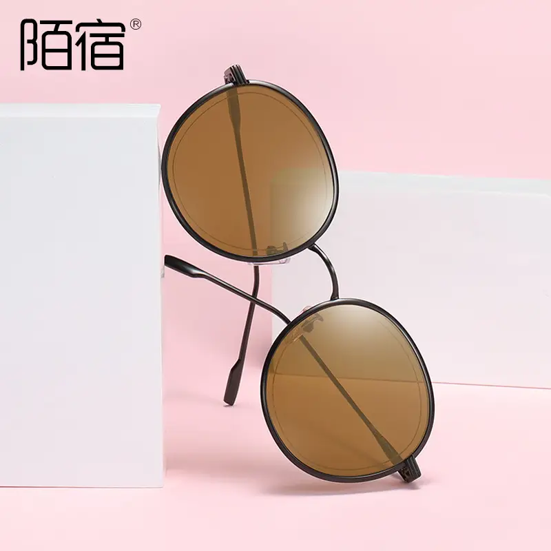 Korean Round Frame Sunglasses for Women Men 2019