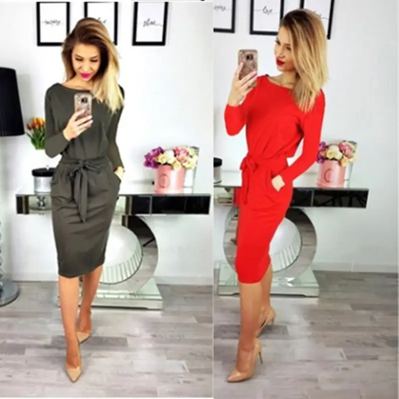Blue Strappy Belted Mini Dress for Women