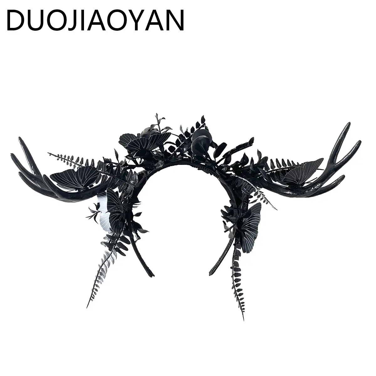Exaggerated Antler Headband Black Wholesale - Image 7