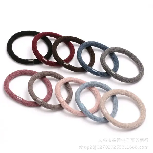 20 Pcs High Elastic Jacquard Hair Towel Rings - Image 10