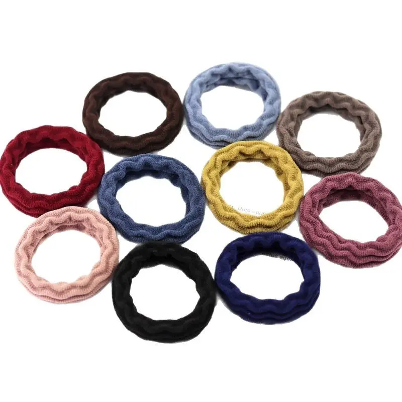 20 Pcs High Elastic Jacquard Hair Towel Rings - Image 11