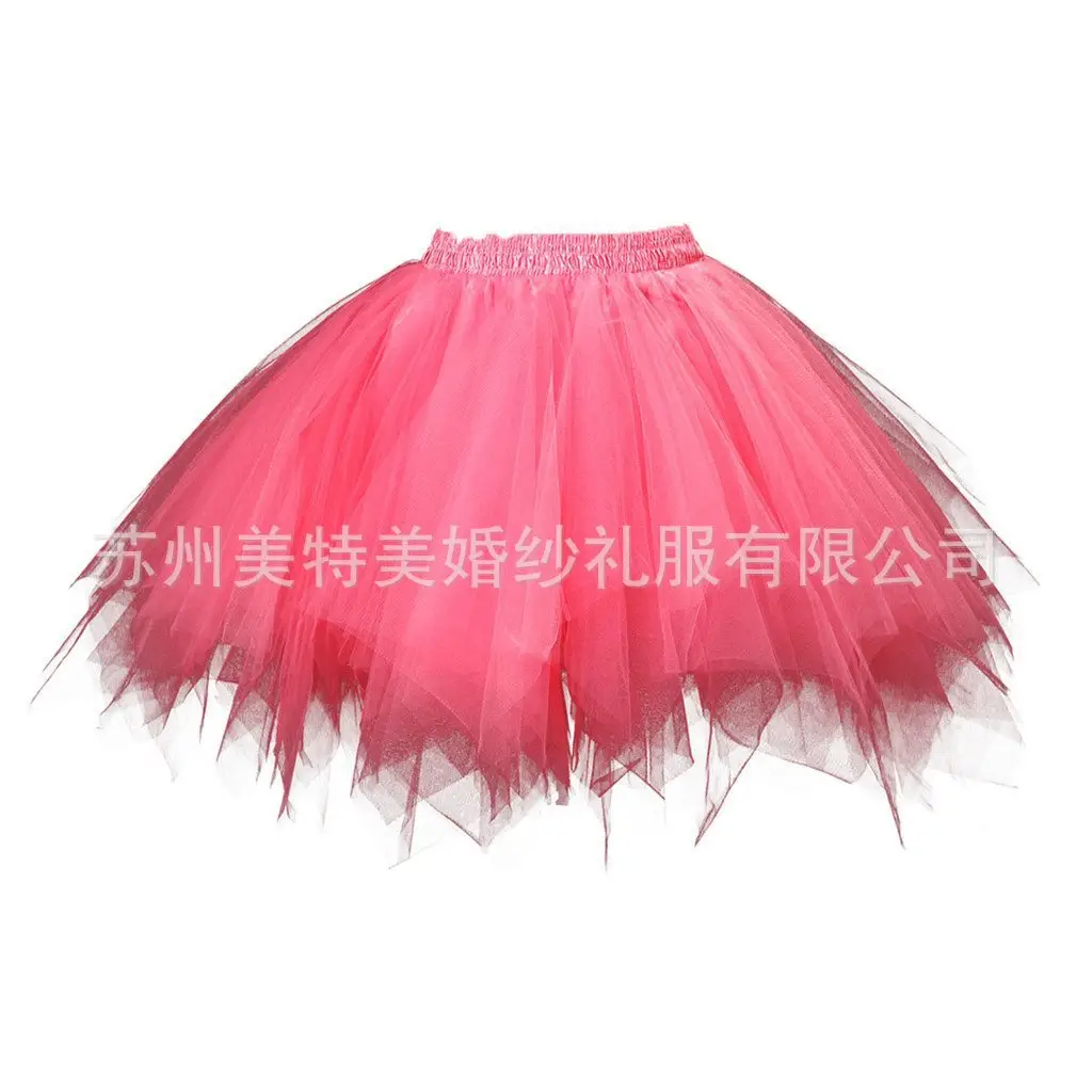 Candy Color Half-Length Tutu Skirt for Wedding Dress