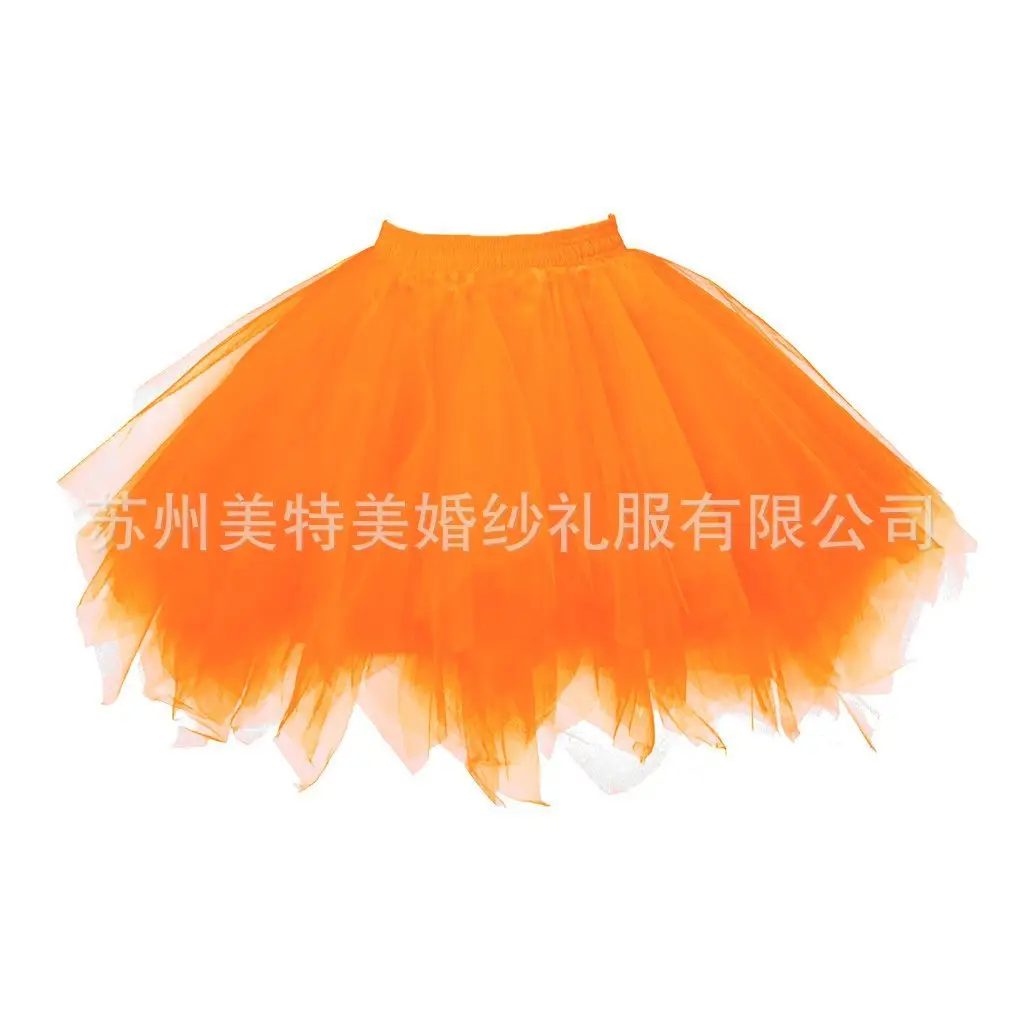 Candy Color Half-Length Tutu Skirt for Wedding Dress
