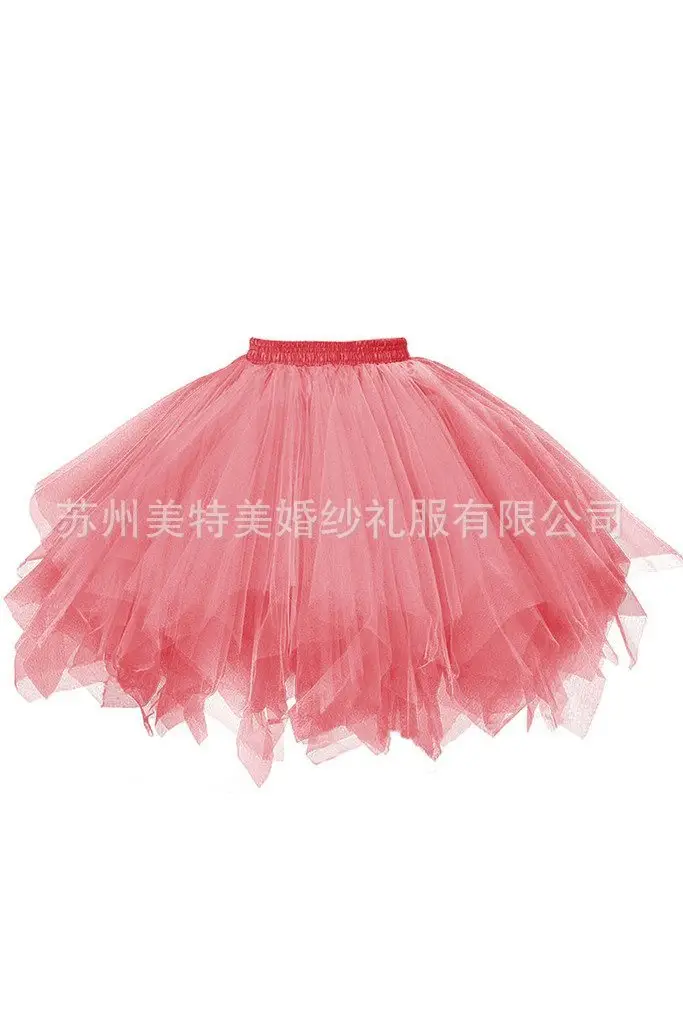 Candy Color Half-Length Tutu Skirt for Wedding Dress
