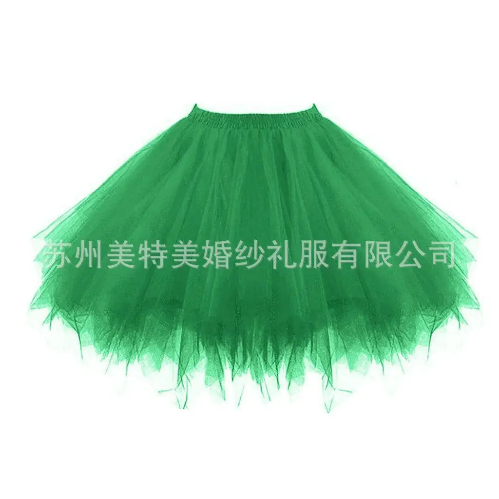 Candy Color Half-Length Tutu Skirt for Wedding Dress