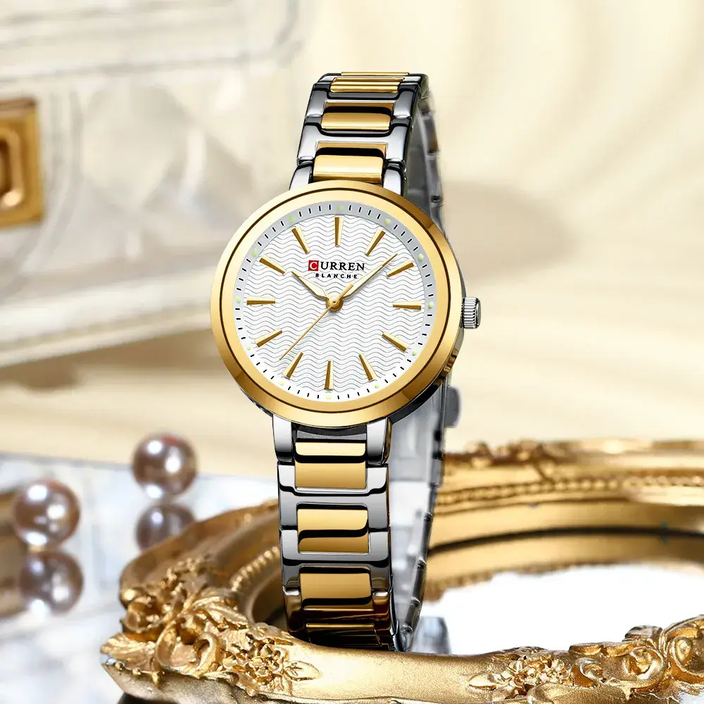 Curren Women's Gold Steel Band Quartz Watch