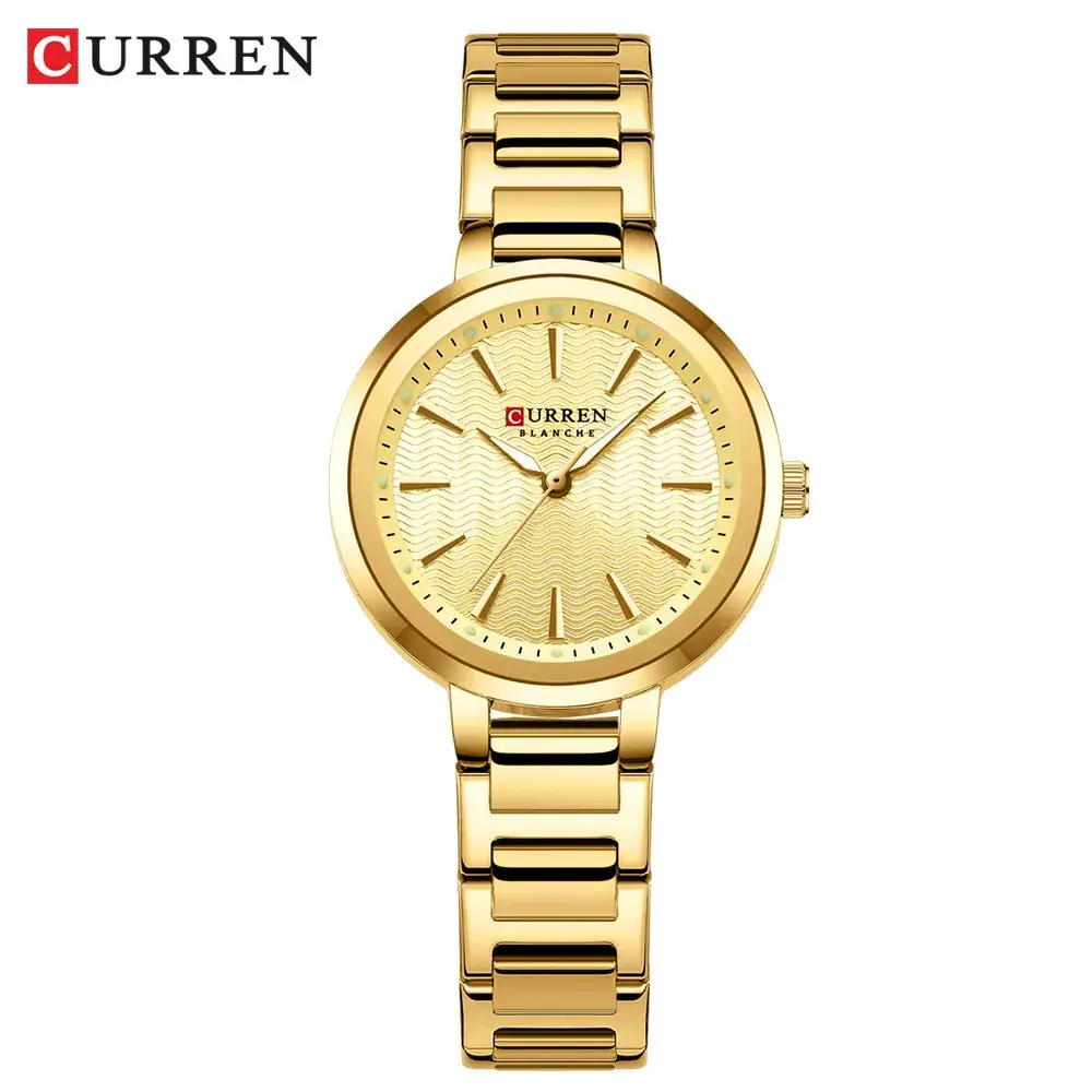 Curren Women's Gold Steel Band Quartz Watch