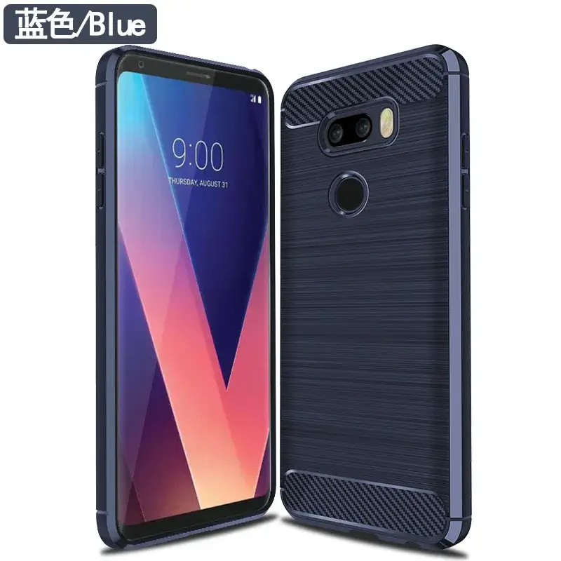Black Carbon Fiber Anti-Drop Phone Case
