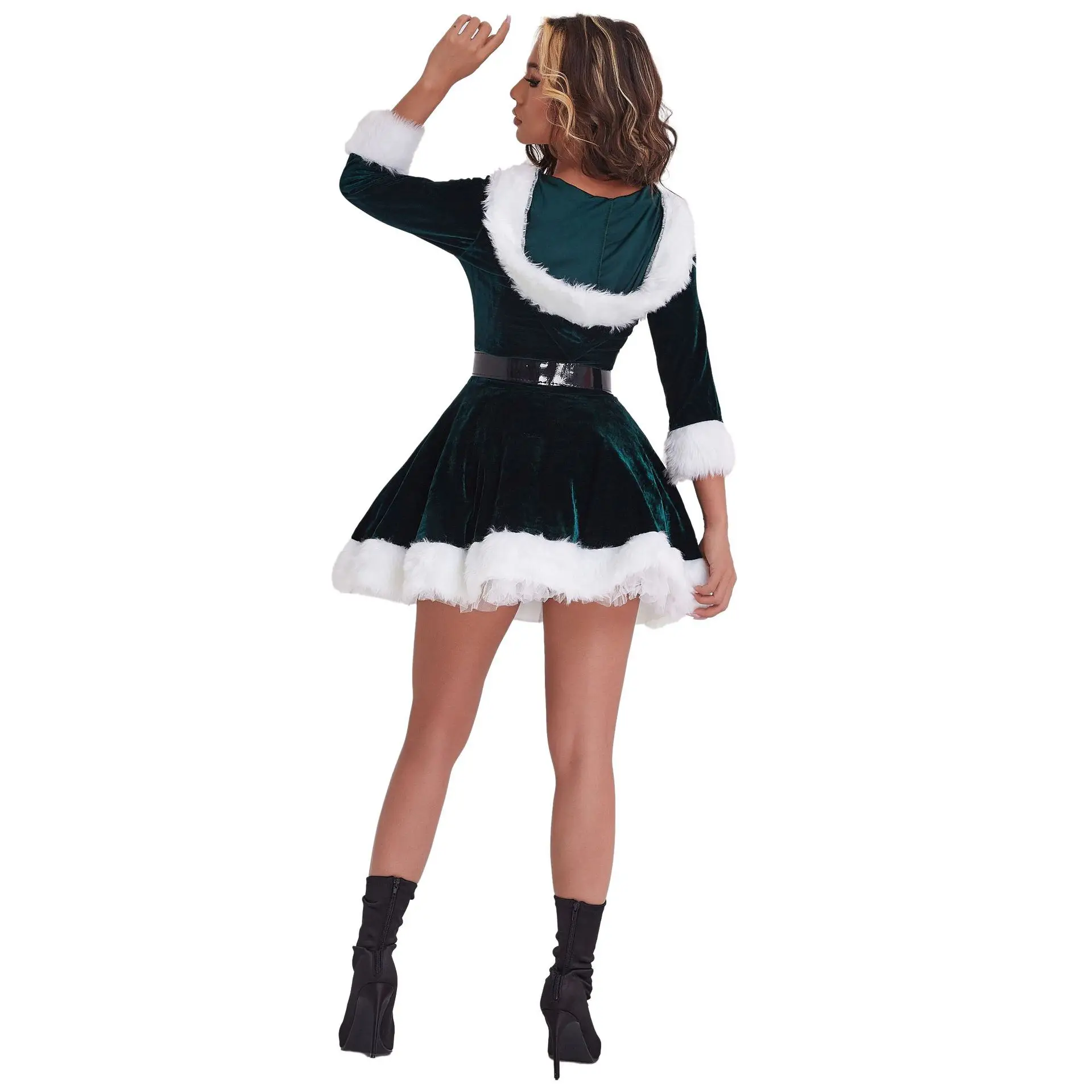 Red Green Christmas Costume for Girls 2025
